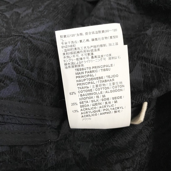 MARNI GIMAN SUMMER 2013 SILK BLEND CHARCOAL DARK GREY TEXTURED COLLARLESS BLAZER - Picture 10 of 10